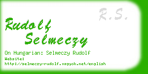 rudolf selmeczy business card